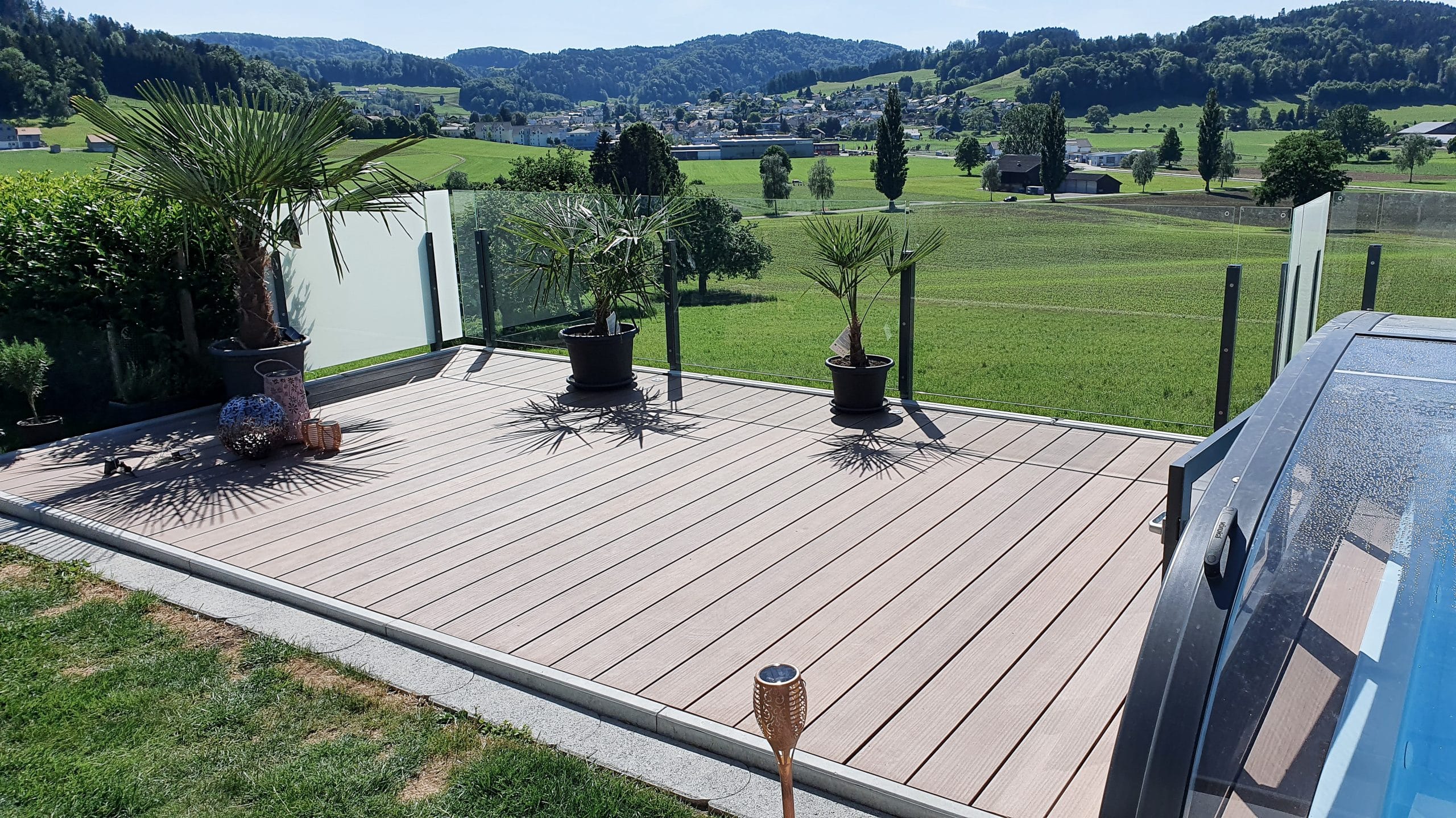 Aluminium glasräcke