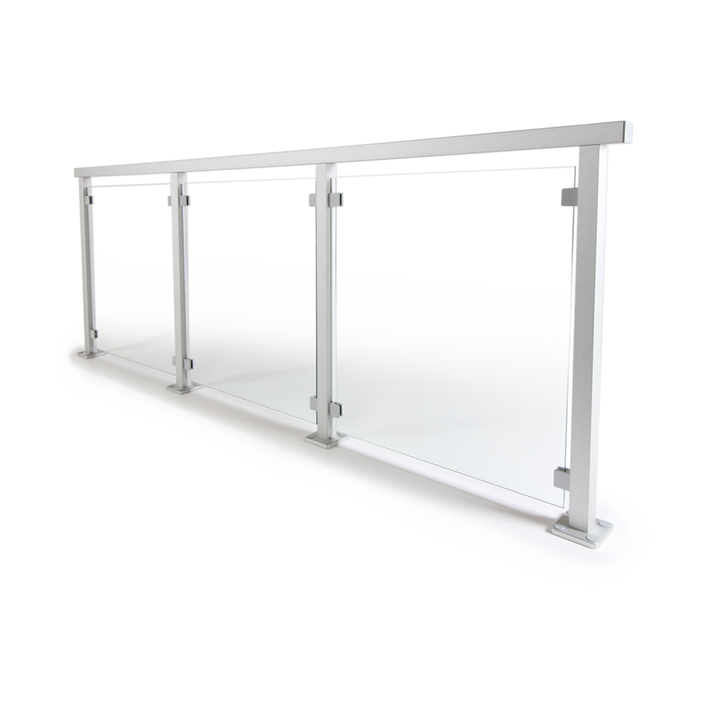 Forma – glasräcke i aluminium | Räckesbutiken