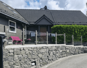 glas och klämfäste